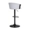 Armen Living Lydia Adjustable Black Wood Bar Stool in Light Gray Fabric with Black Metal LCLYBABLKLTGR - alternate 8